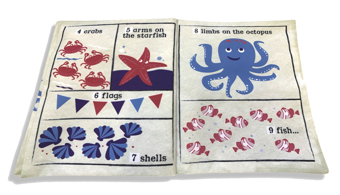 Crinkly Cloth - Sailor Went to Sea Counting Rhyme Crinkly Newspaper Book