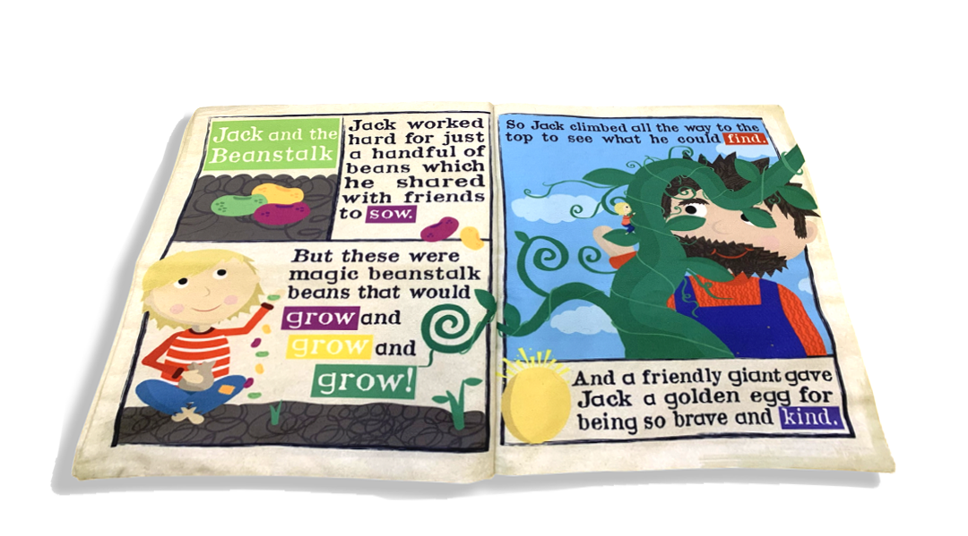 Crinkly Cloth - Nursery Times Three Little Tales Crinkly Newspaper Book