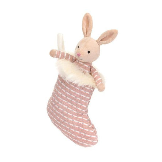 Jellycat - Shimmer Stocking Bunny soft toy H20 X W9 CM